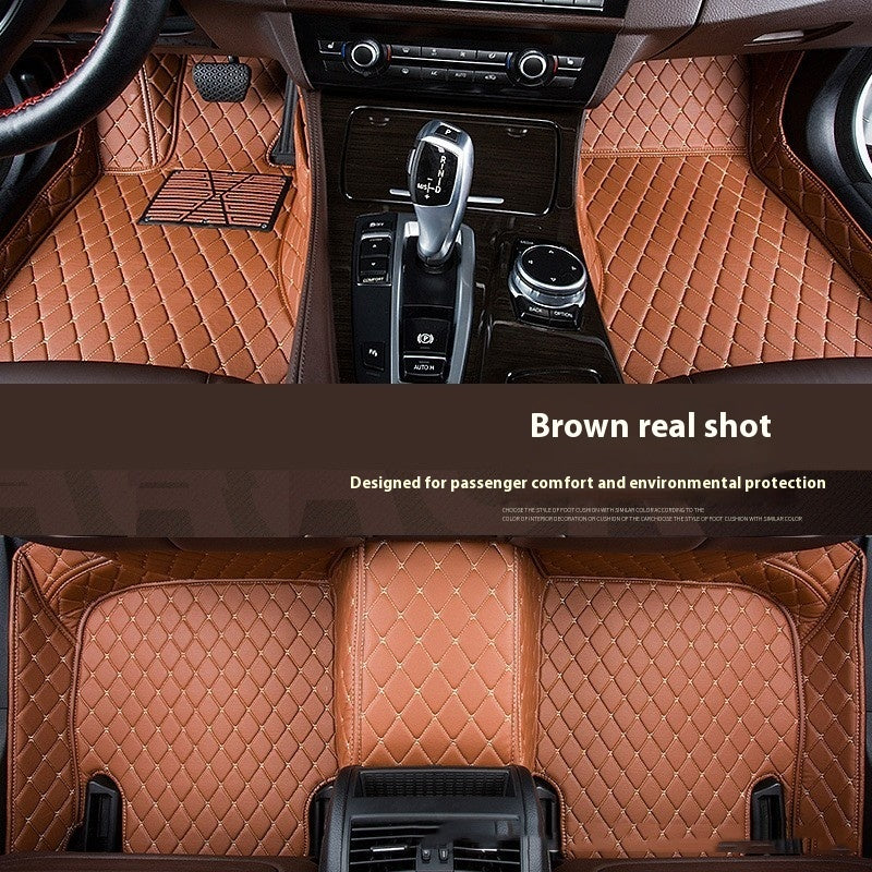 Car Leather Floor Mat Pad