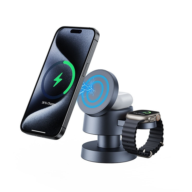 Small Night Lamp Three-in-one Magnetic Wireless Charger