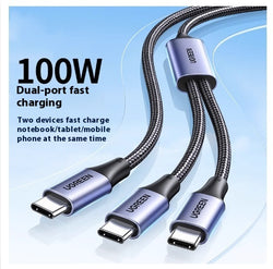 Charging Cable One-drag Two-in-one Ctoc Port