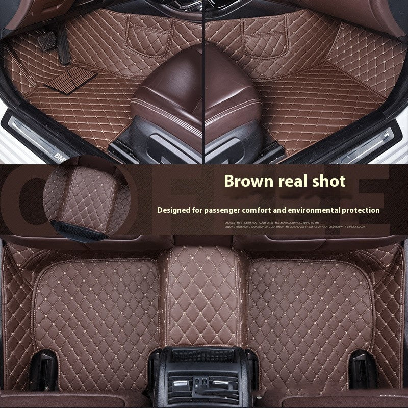 Car Leather Floor Mat Pad