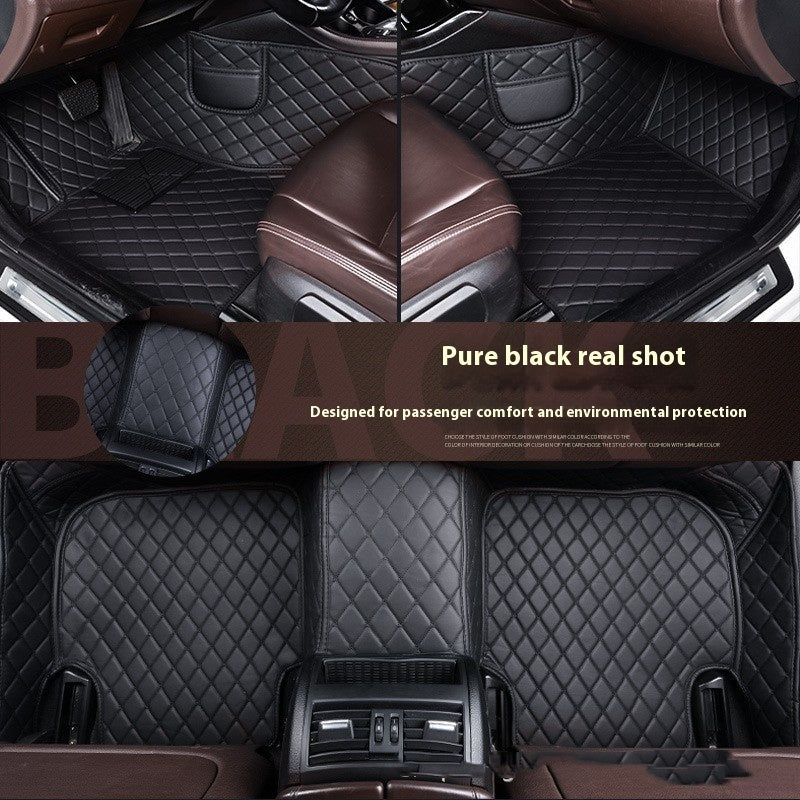 Car Leather Floor Mat Pad