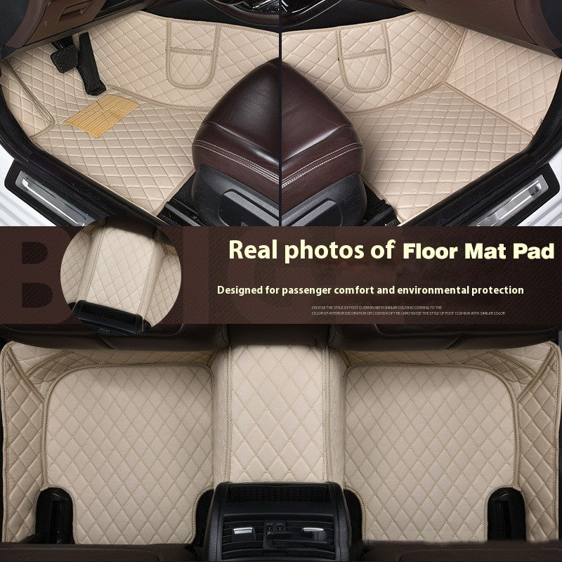 Car Leather Floor Mat Pad